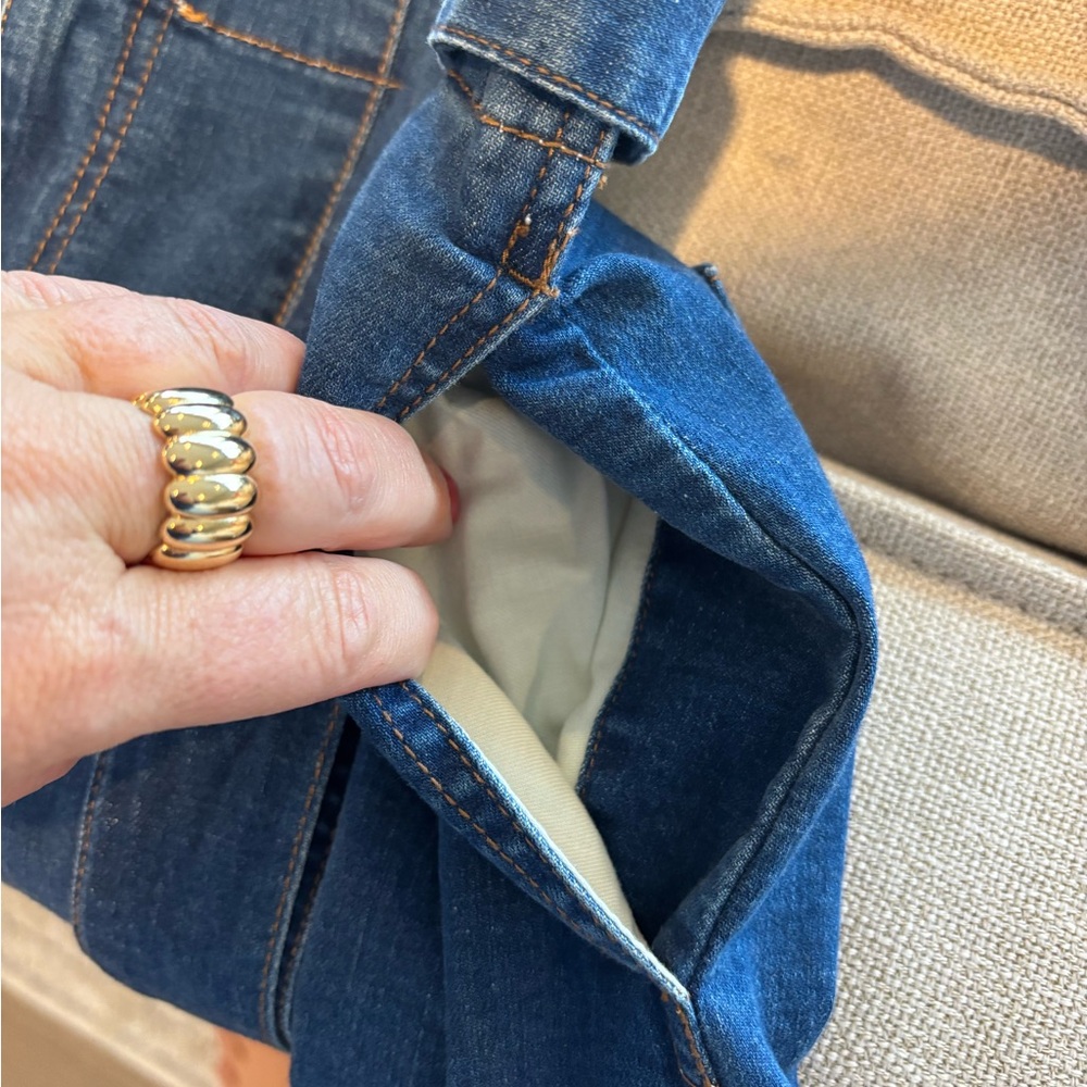 NWT Madewell Indigo A-Line Denim Skirt 12 - Picture 6 of 6